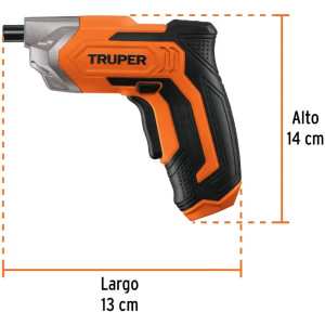 Destornillador Inalambrico 3.6V M1/4 con Led Pmagnetico Truper 102465