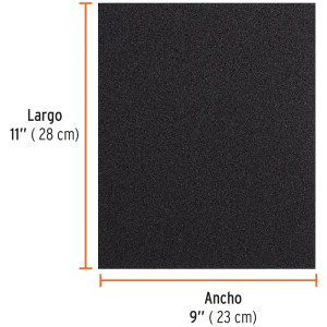 Lijas para Metal G80 x25u 230x280mm Oaluminio Truper 11602