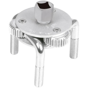 Llave filtro de Aceite 3 Puntos Max 4 1/2" Min 3", Uso con Ratchet encastre 1/2" y 3/8", LL-FA-MA 14543 Truper
