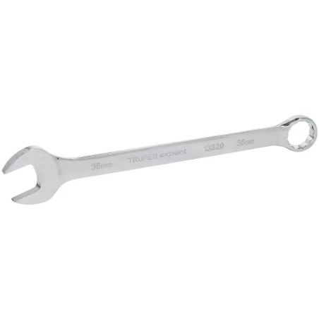 Llave Boca Mixta 36mm Combinada CrVanadio ELarga Truper 13820