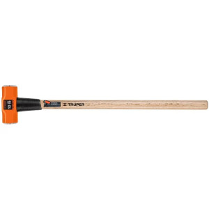 Combas 10lb Octagonales Mango36", Cara Maquinada con protector termoplastico, MD-10M 16512 Truper
