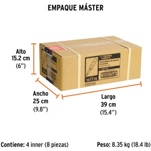 Desarmadores de impacto 4 puntas AceroS2 Adaptador 3/8" Expert Truper 101176