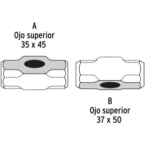 Cabezas de Comba Octagonal 16 Lb Ojillo Ovalado Truper 10595