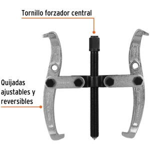Extractor de Rodajes y Poleas 2 Patas, Apertura max 165mm Alcance max 160mm, EX-P2-6 14498 Truper