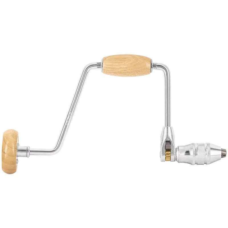 Berbiqui Profesional 12" Perilla de Madera, Taladro Manual, Tipo Ratchet, Truper 10970