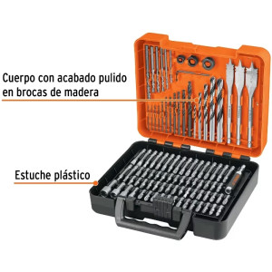 Juegos de Brocas y Puntas 100 Piezas CEstuche, Truper 100872