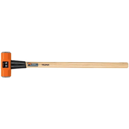 Combas 12lb Octagonales Mango36" Cara Maquinada con protector termoplastico, MD-12M 16513 Truper