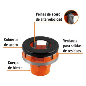 Dado para Tarraja 2" Cuerda 11 1/2NPT Compatible con TA851, D-850-2 13084 Truper