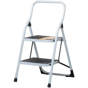 Escaleras  Tubulares 2 Peldaños Plegables T3 Max2m P4.5kg Acero, Pretul 24118