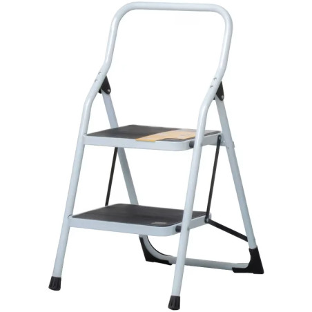 Escaleras  Tubulares 2 Peldaños Plegables T3 Max2m P4.5kg Acero, Pretul 24118