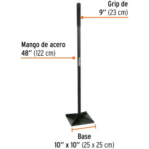 Pisones 10" x10" Aplanar y Compactar tierra, Truper 17473