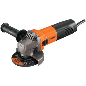 Esmeriladora angular 4 1/2" Profesional, 800W 11000RPM Mango Ergonomico con Disco, ESMA-4-1/2A9-2 11025 Truper