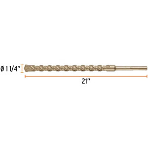 Brocas SDS Max 1-1/4" x21" Concreto Truper 101466