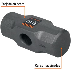 Cabezas de Comba Octagonal 20 Lb Ojillo Ovalado Truper 10596