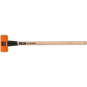 Combas 14lb Octagonales Mango36", Cara Maquinada con protector termoplastico, MD-14M 16514 Truper