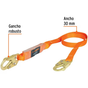 Linea de Vida con absorbedor de impacto, MFA 1632kg, Certificacion ANSI, CAB-5430-18-A 10510 Truper