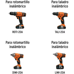 Bateria Ion Litio 20V Para Taladro TALI-20A2 y ROTI-20A2, Truper 12334