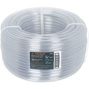 Manguera de Nivel 1/2" Espesor 1.1mm, 100 Metros Peso 6Kg, MAN-1/2N 19863 Truper