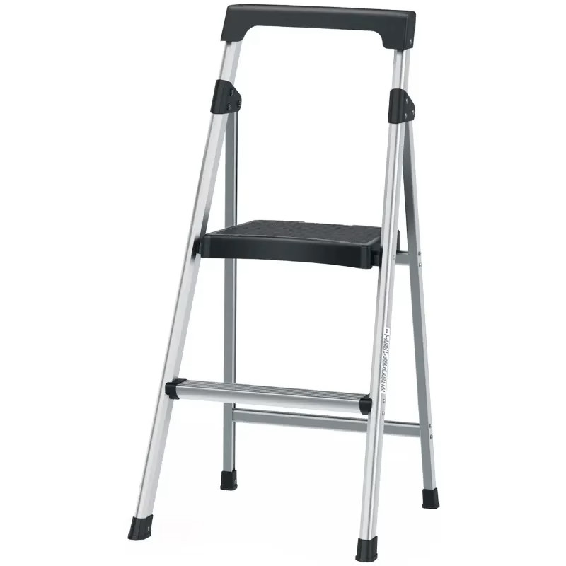Escaleras Tubulares 2 Peldaños Plegables T3 Max2.4m Aluminio, Truper 16763