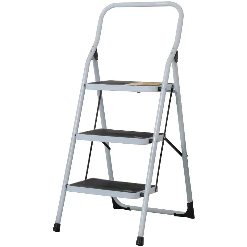 Escaleras  Tubulares 3 Peldaños Plegables T3 Max2.2m P6.2kg Acero, Pretul 24120