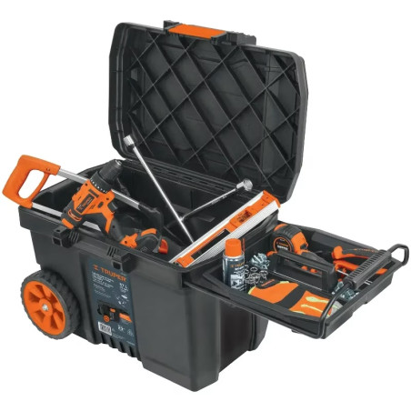 Cajas para Herramientas 23" x17" 57L CRuedas Mtelescopico Truper 10902