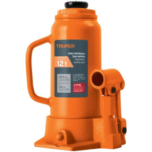 Gata de Botella 12 Toneladas, Con Tornillo de Extension, Altura Max 475 mm, GAT-12 14818 Truper