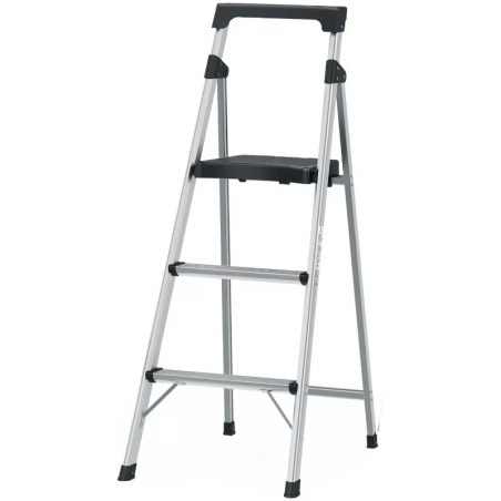 Escaleras Tubulares 3 Peldaños Plegables T3 Max2.6m Aluminio, Truper 16764