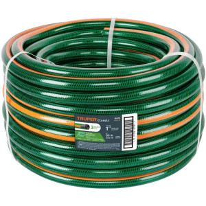 Manguera Reforzadas 3 CAPAS 1" Espesor 3.4mm, Pres Max Reventar 199PSI, 50 Metros 42Kg, MAN-1R 19875 Truper