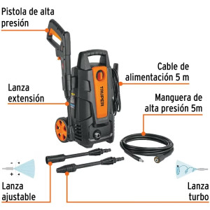 Hidrolavadoras electrica 1500PSI 1400W 220V Truper 102095