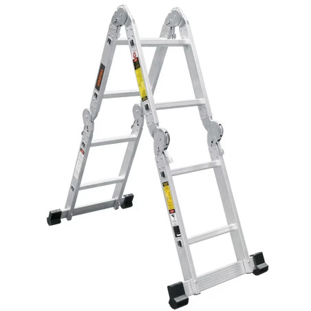 Escaleras Multiposicion 8 Peldaños T1 Max3.6m P10.4kg Aluminio, Truper 101905