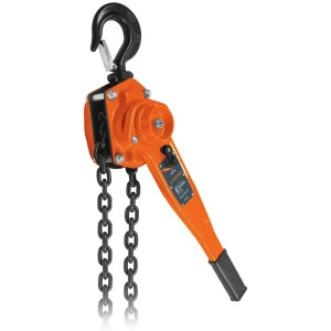 Tecle Industrial 1 Toneladas con Ratchet, Doble Trinquete, Mango con grip, Peso 6.6kg, POPA-1 16841 Truper