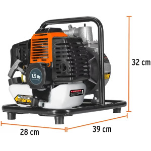 Motobomba Gasolina 1" 2T 1.5HP 100L/min A20m Autocebante , Truper 101110