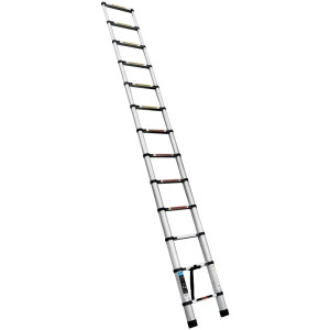 Escaleras Telescopica 13 peldaños T2 102kg Plegable Aluminio Truper 101904