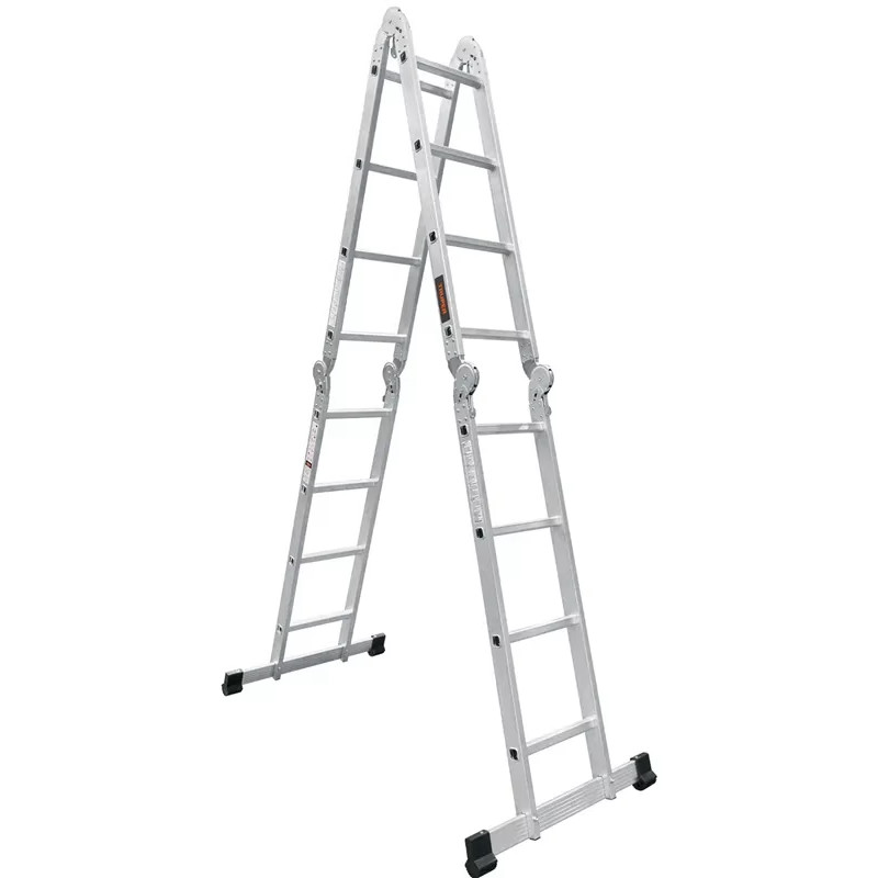 Escaleras Multiposicion 16 Peldaños T1 Max5.7m P13.8kg Aluminio, Truper 101906