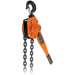 Tecle Industrial 1 Toneladas, Doble Trinquete, Mecanismo de triple engranaje, Peso 12.3kg, POPA-3/4 16843 Truper