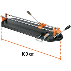 Cortador de Mayolica con Rodaje Corte 75cm, Riel de Acero Solido, Mango Ergonomico, CAZ-75X2 15827 Truper