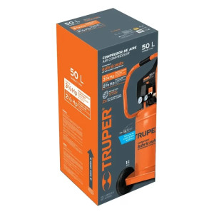 Compresoras 50L 3.5HP Lubricada Automatico Bifasico, Truper 102117