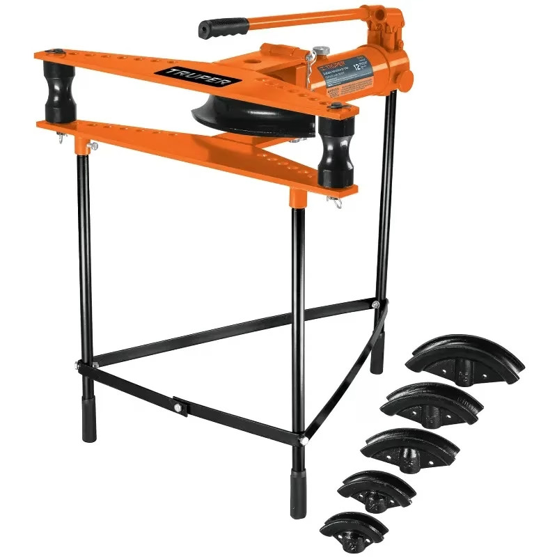 Doblador de Tubo Hidraulico Con TRIPIE, 12 Toneladas con Tripie, para Tubos de 1/2" a 2", DTH-12X 12882 Truper
