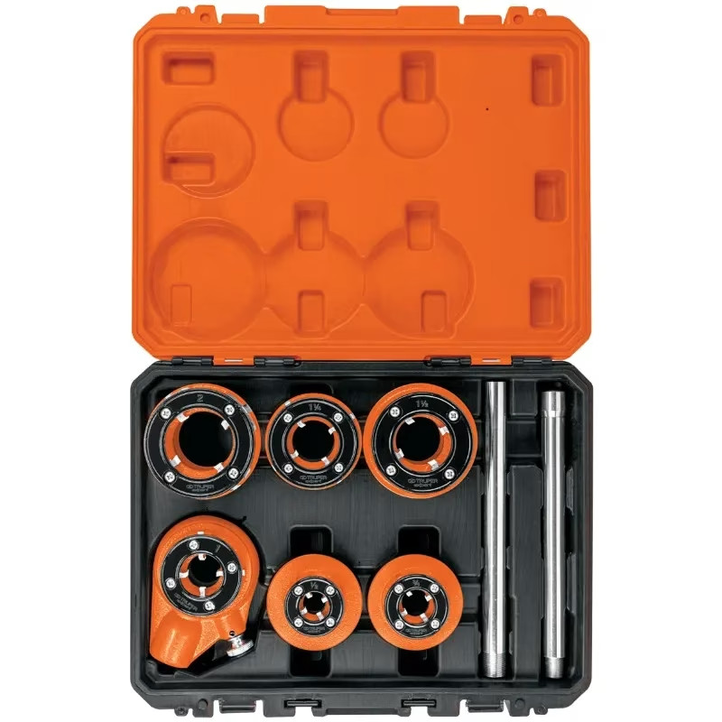 Juegos de Tarrajas para Tubos 7 Piezas HSS 1/2-2NPT, Truper 15721