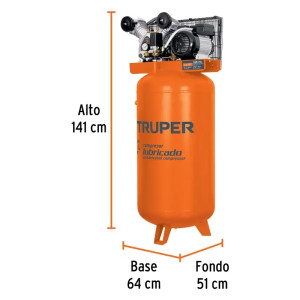 Compresor 180L vertical 4HP DoblePiston Truper 103304