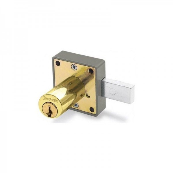 Cerradura para mueble dorado modelo 25, accion horizontal, Cilindro 36mm 2 llaves, CM-25L 43567 Hermex 15.423729 Cerradura para Cerradura para mueble dorado modelo 25, accion horizontal, Cilindro 36mm 2 llaves, CM-25L 43567 Hermex 15.423729 Cerradura para