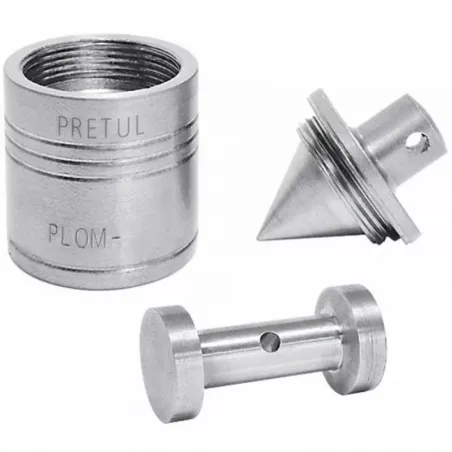  Plomada Metalica con Centro 200g, Para Uso en plomeria y construccion, PLOM-1Z 22461 Pretul 12.627119 Plomada Metalica con Cent