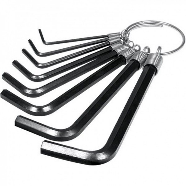  Juegos de 8 Llaves Allen Pulgadas Pretul 21850 2.966102 Juego Llaves Allen 8 Piezas Pulgadas con Organizador, Acero al Carbono,