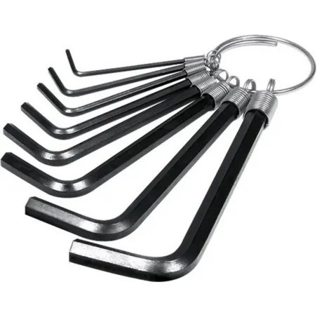  Juegos de 8 Llaves Allen Pulgadas Pretul 21850 2.966102 Juego Llaves Allen 8 Piezas Pulgadas con Organizador, Acero al Carbono,