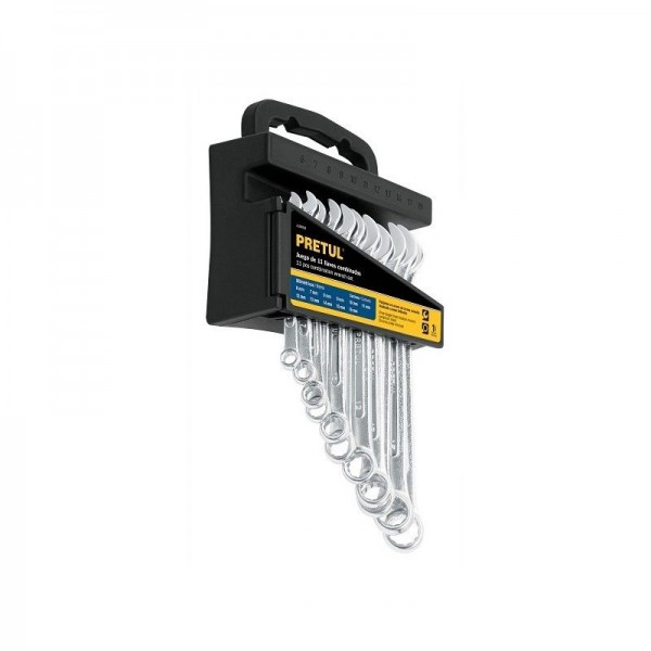  Juegos de 11 Llaves Combinadas MM CrVanadio Pretul 21991 44.067797 Juegos de Llaves 11 Mixtas, Milimetricas 6 7 8 9 10 11 12 13