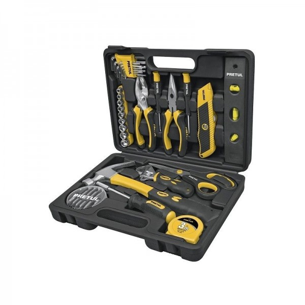  Juegos de Herramientas 42 Piezas E1/4 MP Pretul 22101 84.745763 Juego de herramientas 42 Piezas con Estuche de Plastico, Encast