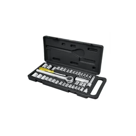  Juegos de herramientas 39 Piezas E1/4-3/8 EP Pretul 24220 26.271186 Juego de dados 39 Piezas Mixto con Estuche de Plastico, Enc