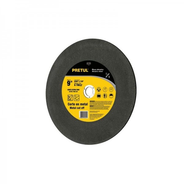  Discos Corte Metal 9" x2mm T41 Oxido de Alumino, DICOF-9020P 22347 Pretul 4.152542 Disco Corte Metal 9" 230x2mm T41 Oxido de Al