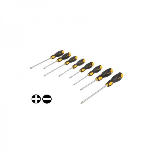  Juego Desarmadores 8 Pza 3/16 1/4" Mango Comfort Grip, JD-4BP 20219 Pretul 21.186441 Juego Desarmadores 8 Pza 3/16 1/4" Mango C