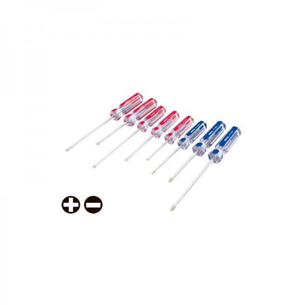  Juego Desarmadores 8 Pza 3/16 1/4" Mango de PVC, JD-8BP 20213 Pretul 21.186441 Juego Desarmadores 8 Pza 3/16 1/4" Mango de PVC,